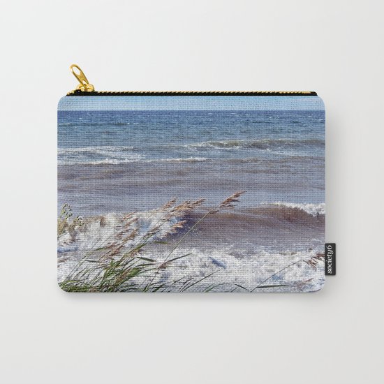 Waves Rolling up the Beach Carry-All Pouch
