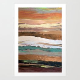 Coastal Earth Tone Art Print