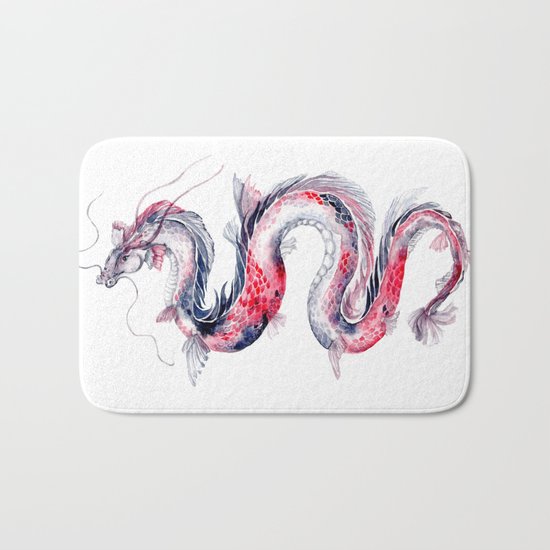Koi Dragon Bath Mat