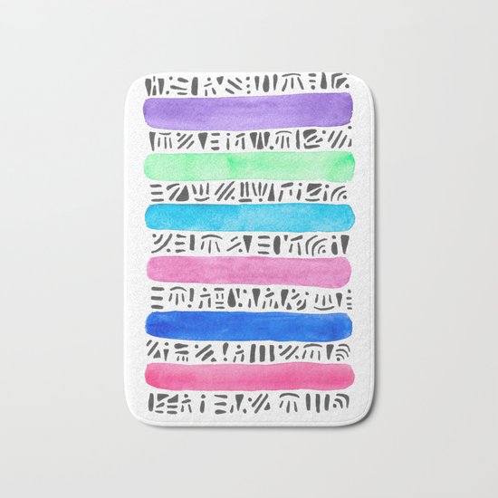 Tribal Bands Bath Mat