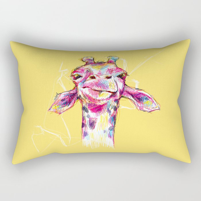 Wonky Giraffe Rectangular Pillow