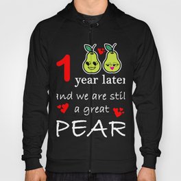 1st Wedding Anniversary Great Pear design Hoody