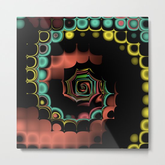 Fall TGS Fractal Abstract Metal Print