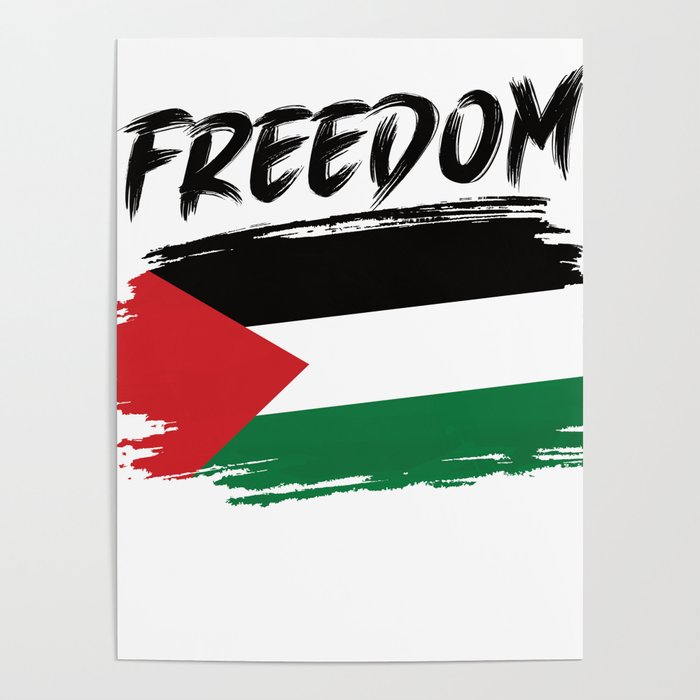 Palestine Flag for Palestinian Poster