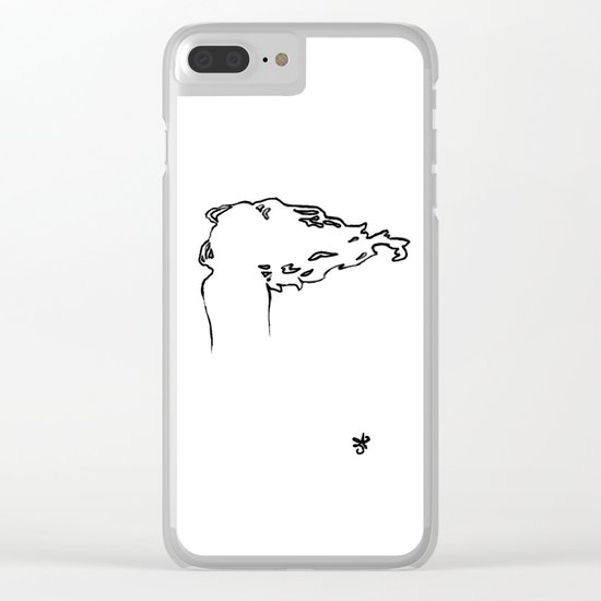 Hair Selfies Redone Clear iPhone Case