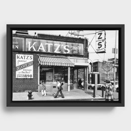 Katz's Deli NYC Framed Canvas