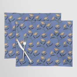 Modern Floral Camellia Vine Pattern Placemat