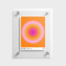 Gradient Angel Numbers: Luck Floating Acrylic Print