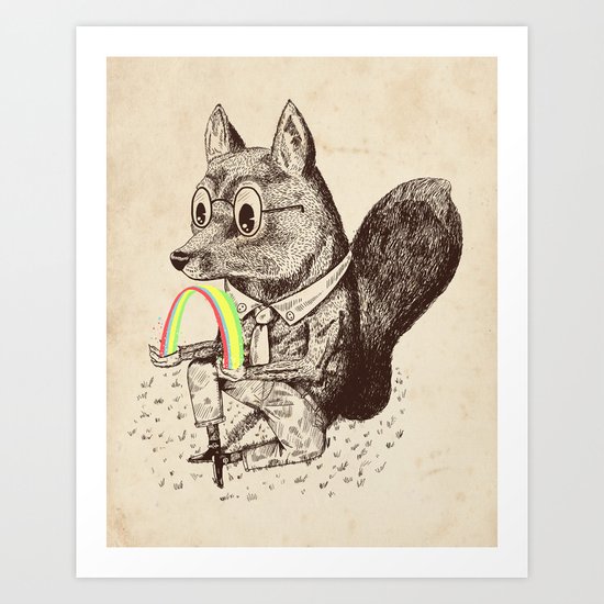 Strange Fox Art Print