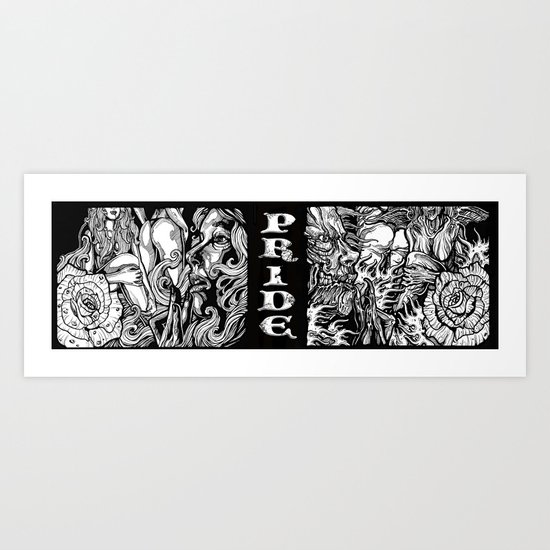 seven deadly sins billboard Art Print