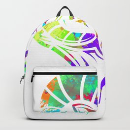 Colorful Ibex Goat Art Backpack
