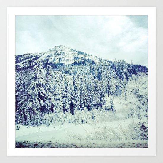 Snowy Mountain Art Print