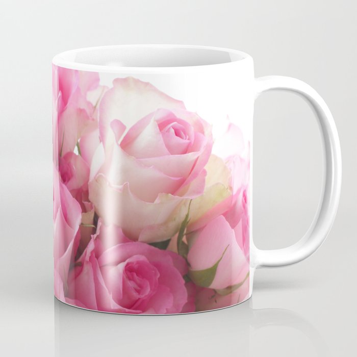 Pink Roses Bouquet Coffee Mug
