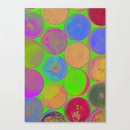 The Lie is a Round Truth. Green. Canvas Print