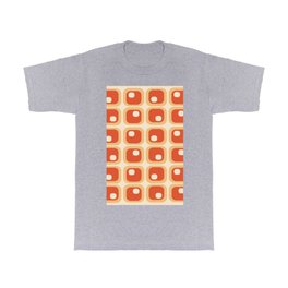 Square retro pattern  T Shirt | Retroprints, Squareabstraction, Abstractpattern, Pattern, Graphicdesign, Orangepattern 