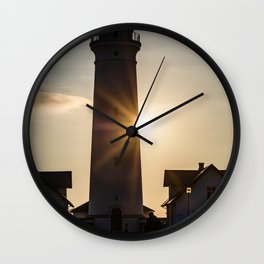 Hirtshals lighthouse Wall Clock