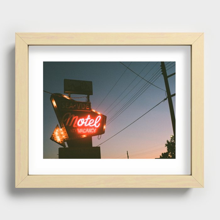 The Motel Recessed Framed Print