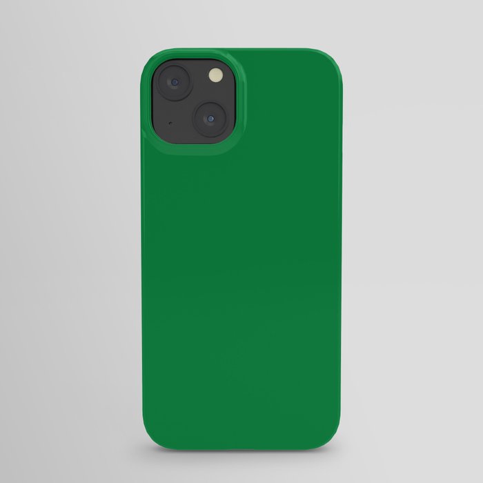 NOW IRISH JIG Green solid color iPhone Case