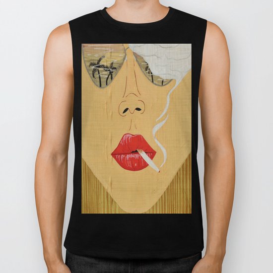 California Dreamin', Smoking Lady Series Biker Tank