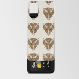 Hand drawn Triceratops dinosaur 5 Android Card Case