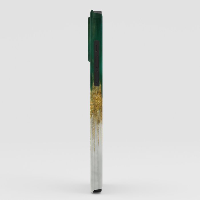 Green and gold motion abstract