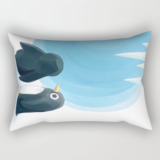 Penguin Playground Rectangular Pillow