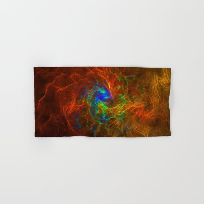 surreal futuristic abstract digital 3d fractal design art Hand & Bath Towel