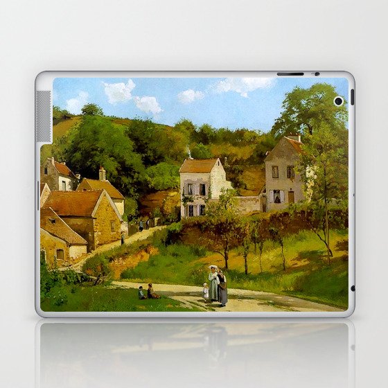 L Hermitage At Pontoise By Camille Pissarro | Reproduction | Impressionism Painter Laptop & iPad Skin