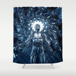 I Dream In Steel Shower Curtain