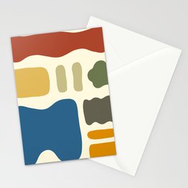 Abstract shapes colorblock collection 2 Stationery Card