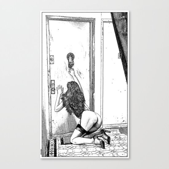 asc 700 - L'audience reportée (The missed handshake) Canvas Print