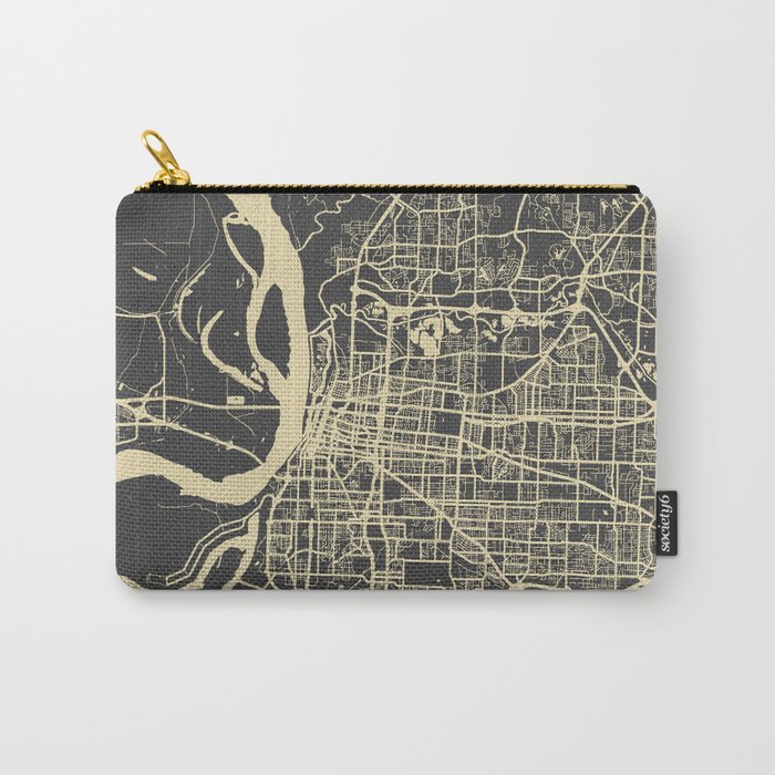 Memphis map yellow Carry-All Pouch