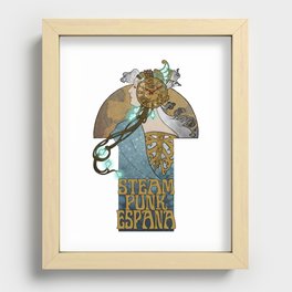 Steampunk Spain Recessed Framed Print