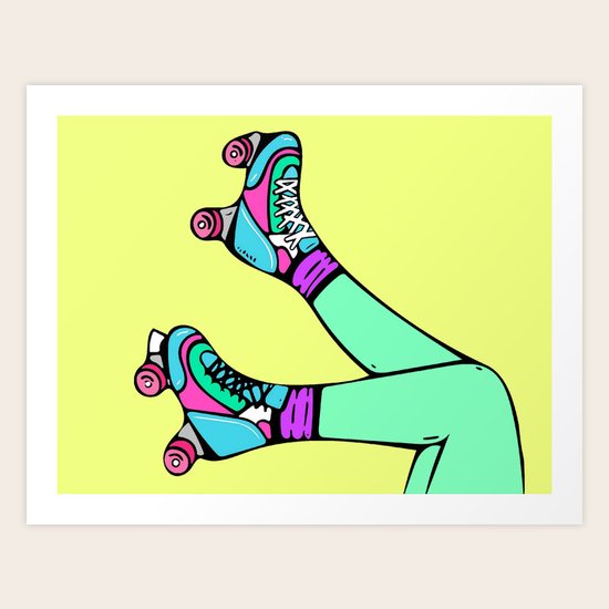 Skates Art Print
