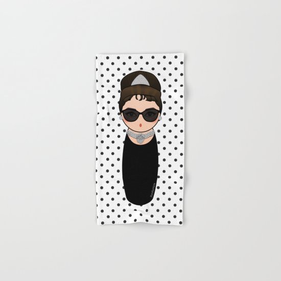 Kokeshi Audrey Hepburn Hand & Bath Towel
