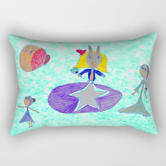 Alice | Up to the light sky Rectangular Pillow