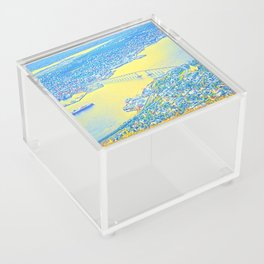 Calm Nordic Lakeview Sunset of Tromso, Norway Scandinavia Acrylic Box