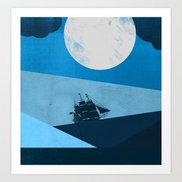 Solo Ocean Trip Art Print