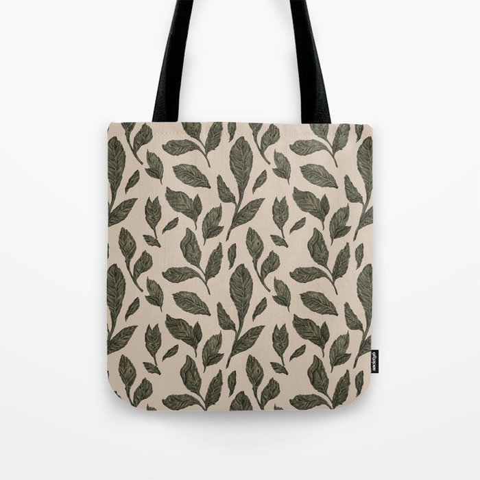Leaf Pattern Tote Bag