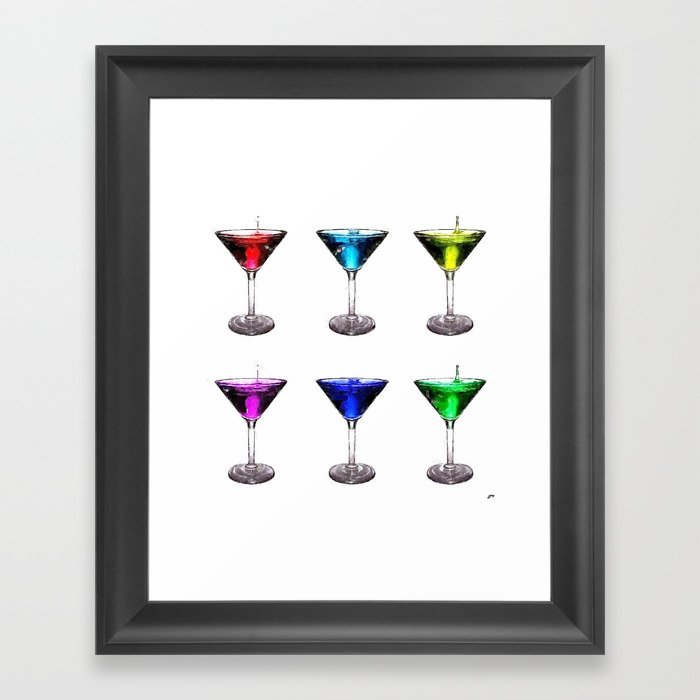 The cocktail twins Framed Art Print