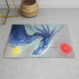 Duality Rug | Digital, Illustration, Painting, Creature, Dragon, Other, Scales, Monster, Duality, Pain 