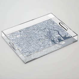 Tokyo City Map of Japan - Coastal Acrylic Tray