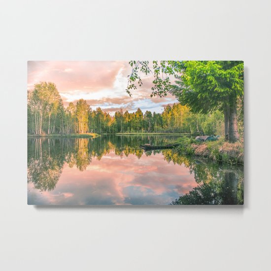 Forest Silence Metal Print