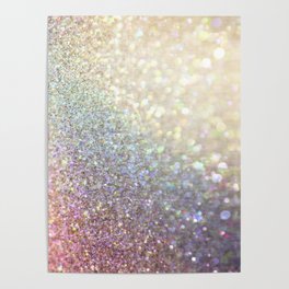 Luxurious Iridescent Glitter Poster