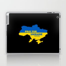 Pray for Ukraine #StopWar blue yellow Laptop Skin