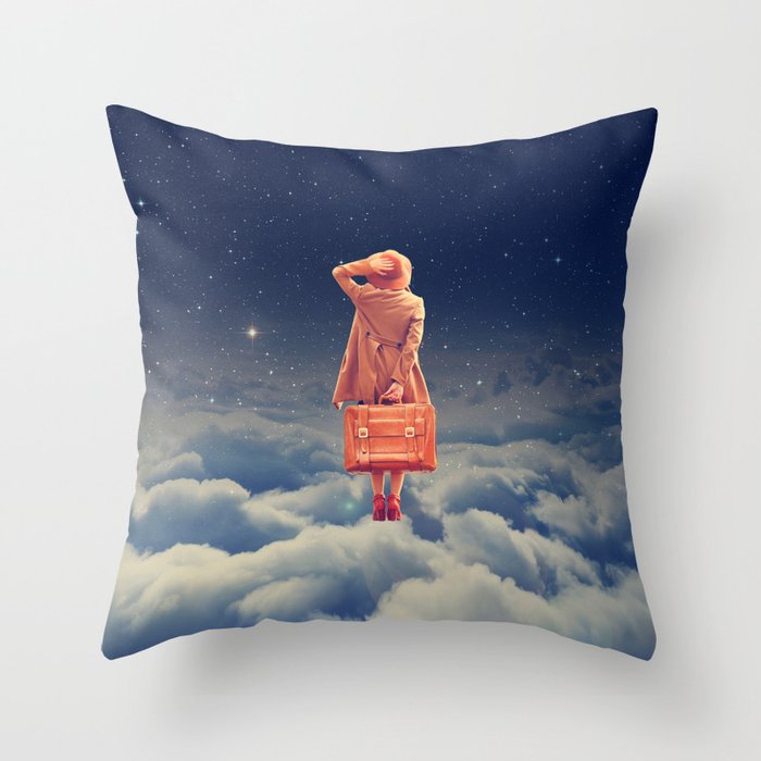 Galactic Traveller Throw Pillow