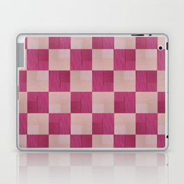 Checks - watermelon bubblegum Laptop & iPad Skin