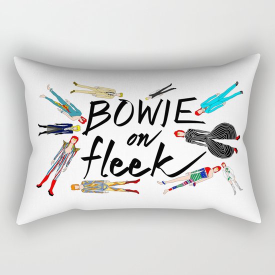 BOWIE on Fleek Rectangular Pillow