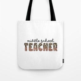 Middle school Teacher graphic design art Tote Bag