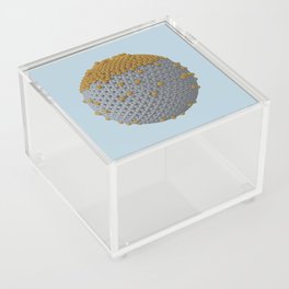  A gray large ball. Acrylic Box
